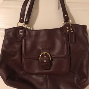 Maroon Coach Tote